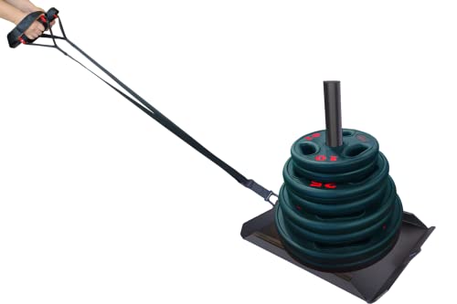 Weight Sled Made of One Pice Premium Steel. Workout Sled Improves Speed and Power. Weight Sleds for Training Used Indoor & Outdoor. Workout Sled Push Pull Moments.