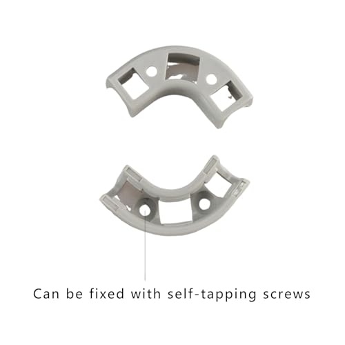 10Pcs 90 Degree Elbow Conduit 1/4 Flow Elbow Clamp, Right Angle Adapter for 1/4’’ PE Pipe RO Tubing Fittings Water Filter Reverse Osmosis Parts, Grey