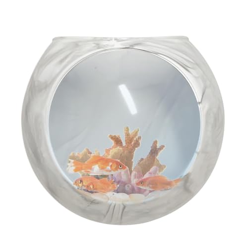 Wall Flower Vase, Strong Adhesive Silicone Vase Wall Plant Pot, Fish Tank Mount, Clear Terrarium Air Plant Holder Propagation Station for Hydroponics Plants - color: Ice Grey