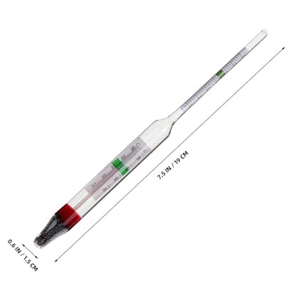 GARVALON 1set Hydrometer for Testing Accurate Aquarium Gauge with Measuring Cylinder for Aquaculture and Fish Tanks Sea Water Density Measurement Tool