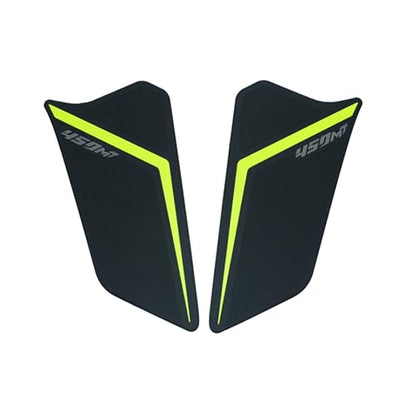 Motorcycle Tank Pad,Motorcycle Fuel Tank Protector,Gas Tank Decals Compatible with CFMOTO 450MT CF Moto MT450 450 MT(Yellow Green Side Traction pad) - color: Yellow Green Side Traction Pad