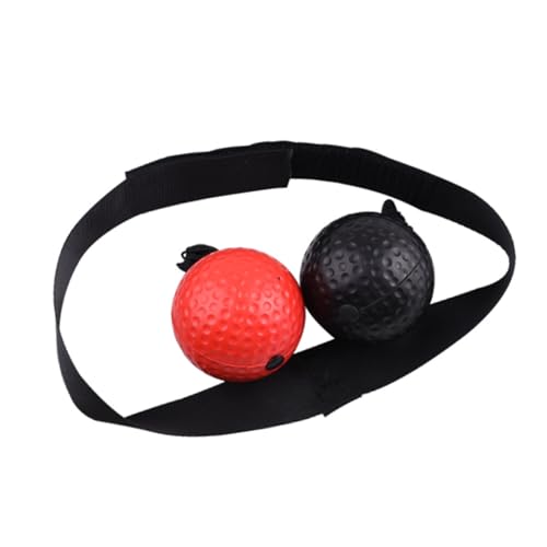 PU Boxing Reflex Ball Set, Portable Boxing Training Ball with Adjustable Headband for Home Workout Fitness Training Boxing Reflex Ball Headband Set for Adults Kids