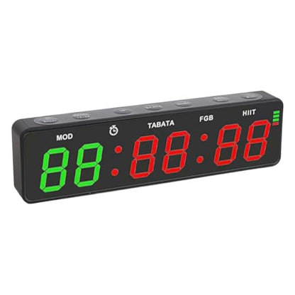 Diyeeni Gym Timer, 15 Inch Digital Wall Clock with Remote Control, Countdown Stopwatch Interval Timer for Workout Training Home Gym Boxing Fitness