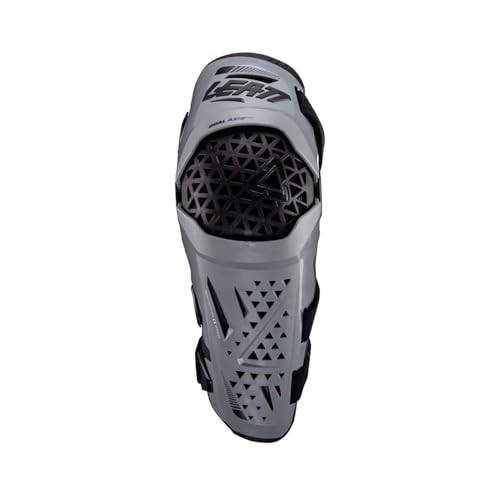 Leatt Unisex-Adult Motorcycle Pivoting Knee and Shin Hard Shell Impact Foam Guard - color: White, size: Small/Medium