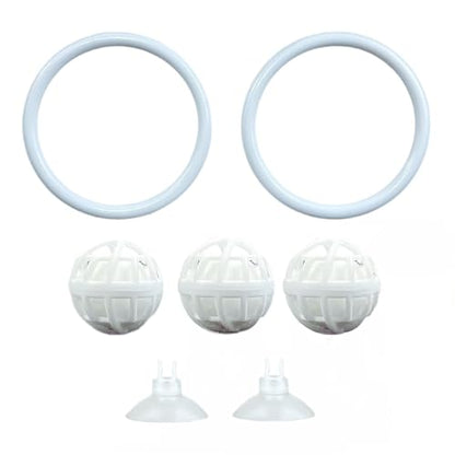 Fish Aquariums Accessories, 1 with Floating Ball & 2 Exercise Training Toys, Feeding Betta Set for Tank, Enrichment