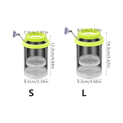 Floating Fish Breeding Box Net Design Safe Fish Habitat Isolation Tanks for Fry Shrimp Easy Setups Compacts - color: Blue, size: S