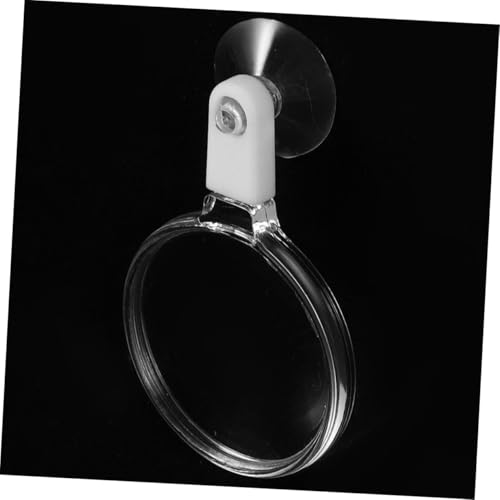 Didiseaon 4pcs Clear Acrylic Magnifier with Cup for Fish Tank Observation Lens for Plants and Animals Easy Installation and Use