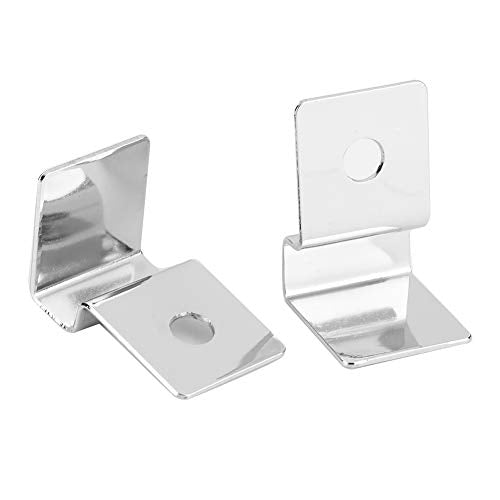 TOPINCN 4Pcs Aquarium Cover Bracket Stainless Steel Fish Glass Cover Clips Fish Lid Holder Support(8mm)