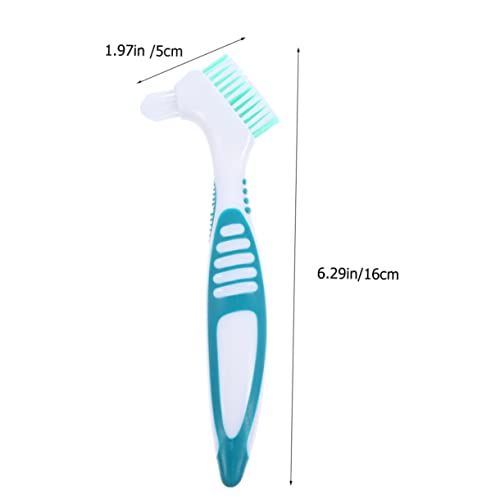 Turtle Shell Cleaning Brush Double-Head Compact Tool with Ergonomic Handle for Aquatic Turtle and Tortoise Care Removes Mud Dirt from Shell and Tank 6.29X1.96X0.59In - color: As Shown 1
