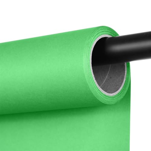 Green Seamless Photography Backdrop Paper 53" x 16.4' - Heavyweight Non-Reflective Thick Photo Background Roll for Portrait Photoshoot, Video Recording, Social Media and Studio Headshots - color: Stinger, size: 53''x16.4'