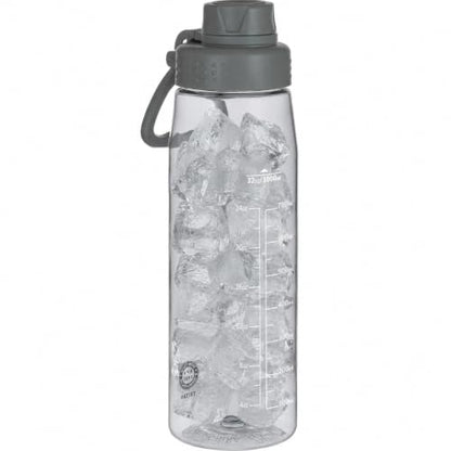 32oz Clear Water Bottle - BPA-Free Tritan Plastic, Fast Flow Spout Lid, Wide Mouth & Leakproof Design Hiking Water Bottle Suitable for Travel, Outdoors, Gym, Travel, Home, School (Gray) - color: Gray