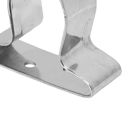 Stainless Steel Boat Hook Spring Clamp Holder Bracket Clip Versatile Hook for Boat RV Home Silver