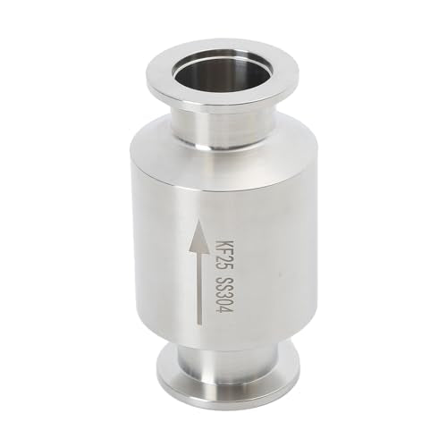 KF-25 Vacuum Pump Check Valve, Stainless Steel 304, Non-Return One Way for Vacuum Pump(KF-25 Flange 40mm)