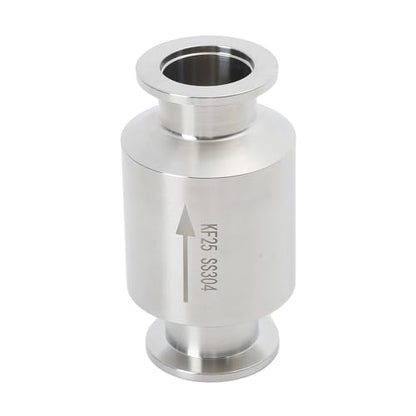 KF-25 Vacuum Pump Check Valve, Stainless Steel 304, Non-Return One Way for Vacuum Pump(KF-25 Flange 40mm)