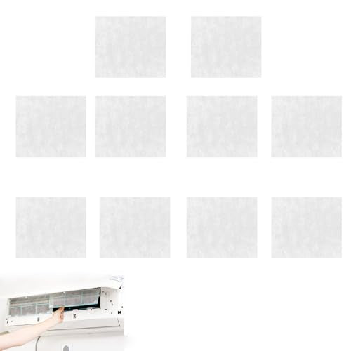 10 Pack Mini Split Air Conditioner Vent Filters Cover Anti-Dust Secondary Air Cleaning Filter for Home Air Conditioners Vents Air Purification Wall Mounted A/C Unit Heat Pump Heater
