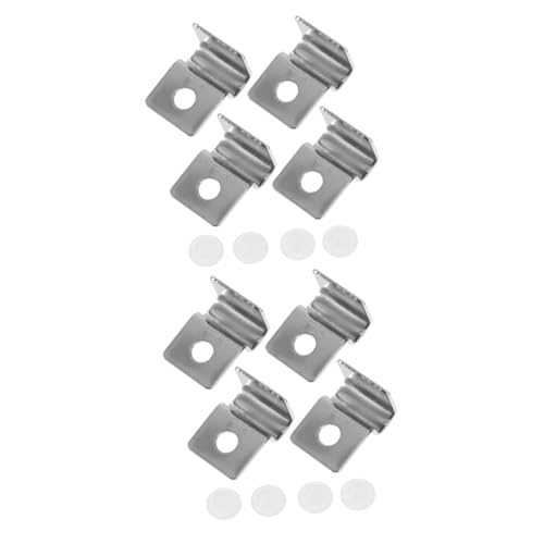 Ipetboom 8pcs Glass Lid Brackets for Fish Tank Aquarium Support Clips Easy Installation for Open Tanks Sturdy Holder for Aquatic Environments