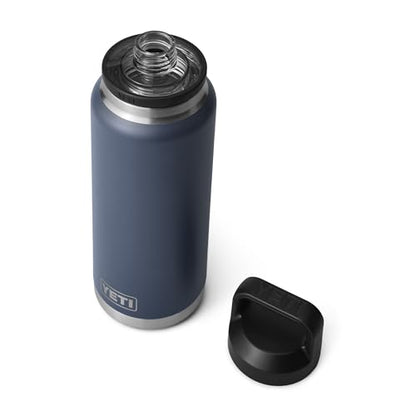 YETI Rambler 36 oz Bottle, Vacuum Insulated, Leakproof, Stainless Steel with Chug Cap - color: Navy