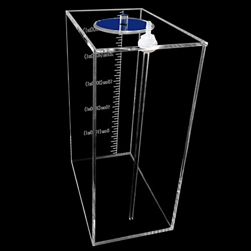 dosing Pump Liquid containers,Liquid srorage Bucket,Aquarium Air Pump Accessories，Reservoir dosing Container Made of acryli (5L/1.32gal Blue lid)