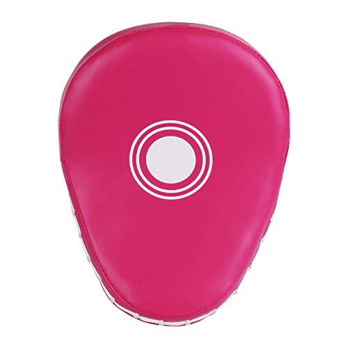 Kruzak Plain Punching Focus Mitts, Curved Hook and Jab Mitts for Muay Thai, MMA Training, Focus Pads for Boxing, Martial Arts, and Punching Target - color: Pink