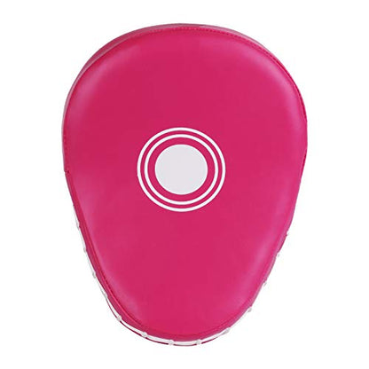 Kruzak Plain Punching Focus Mitts, Curved Hook and Jab Mitts for Muay Thai, MMA Training, Focus Pads for Boxing, Martial Arts, and Punching Target - color: Pink