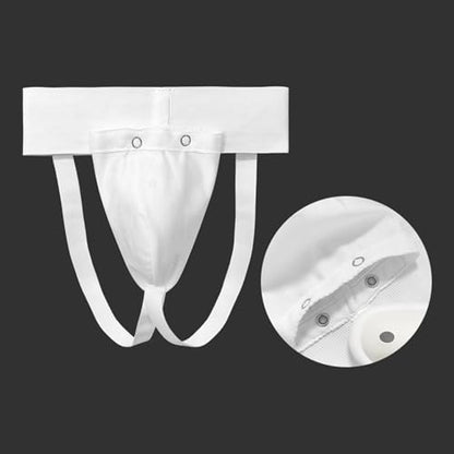 Groin Guard for Kickboxing Jockstrap Abdominal Protectors Grappling Gear for Men Boxing Martial Art Sparring Male Training Groin Guard - size: Large