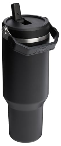 STANLEY IceFlow 2.0 Flip Straw Tumbler, 40 oz, Black 2.0 - color: Black 2.0, size: 40 Ounces