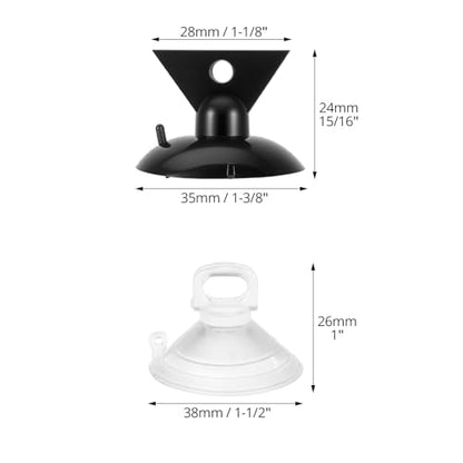 QWORK Light Bulb Changer Suction Cup Tool, Compatible with MR16 and GU10 Bulbs, 6 Pack Suction Cups for Bulb Removal