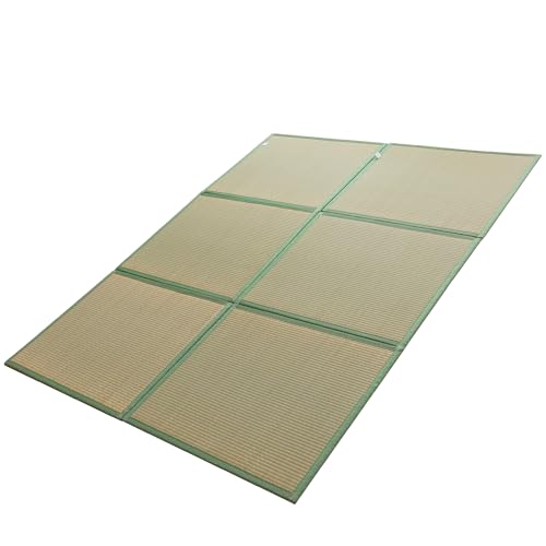MAXYOYO Japanese Tatami Mat, Rush Grass Portable Folding Mat 79"x60"x0.47" - size: 79"L x 60"W x 0.5"Th