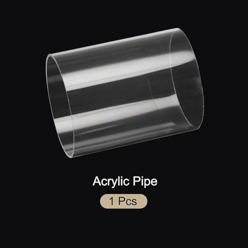 6" Clear Plastic Rigid Pipe 115mm ID x 120mm OD (4 1/2" ID x 4.7" OD) Acrylic Round Tubing, [for Plumbing, Hydraulics, Aquarium] - size: 4 1/2" x 4.7"