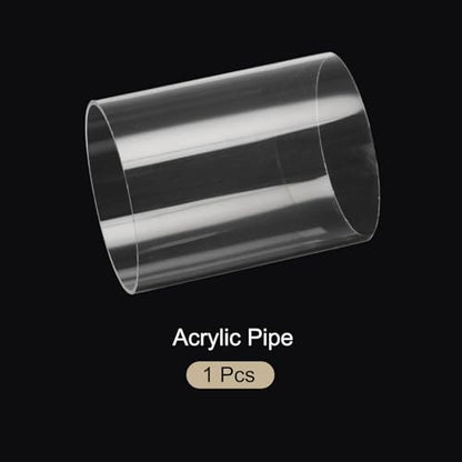 6" Clear Plastic Rigid Pipe 115mm ID x 120mm OD (4 1/2" ID x 4.7" OD) Acrylic Round Tubing, [for Plumbing, Hydraulics, Aquarium] - size: 4 1/2" x 4.7"