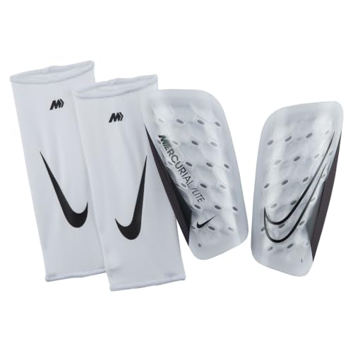 Nike Mercurial Lite - color: WHITE/WHITE/BLACK, size: Large