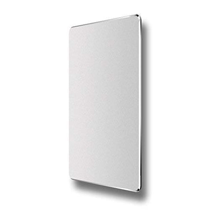 Hard Metal Silver Aluminum Mouse Pad Mat Ultra Thin Big XL Double Side Design Mouse Mat Waterproof Fast and Accurate Control for Gaming and Office(Large 11.81X9.45 Inch)