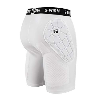 G-Form Elite Bandit Sliding Shorts, White, Youth S/M
