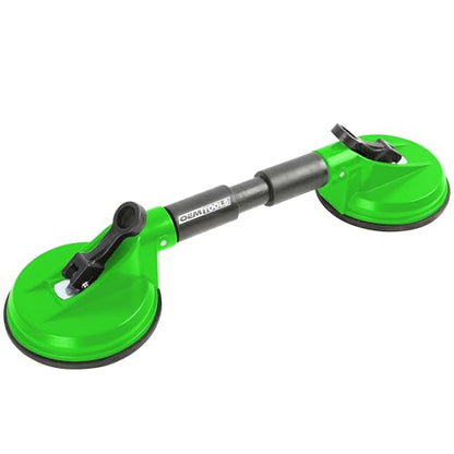 OEMTOOLS 24246 Double Head Windshield Suction Cups For Glass Windows, Automotive Repair Plate Lifter, 92 Pound Lift Capacity Glass Suction Holders With ABS Rubber Cups, Quick Release Levers