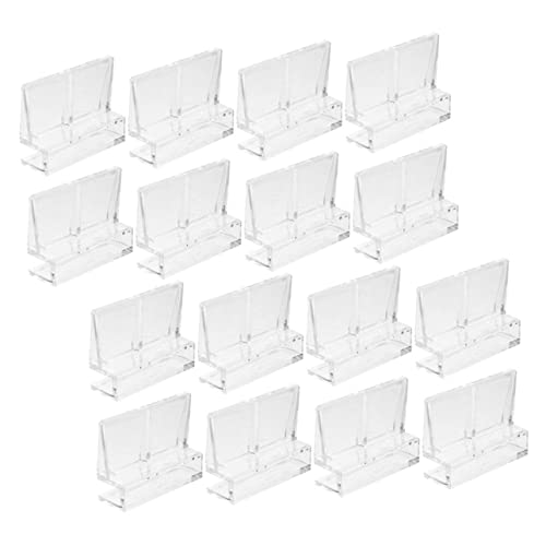 Generic 32pcs Aquarium Cover Clip Holders Fish Tank Lid Bracket Easy to Install Acrylic Support for Aquariums and Fish Tanks