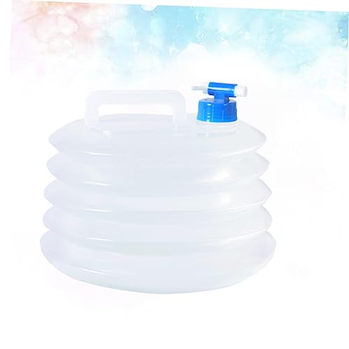 ABOOFAN collapsible water emergency water storage water jugs for storage 5 gallon 5L Bucket Outdoor Bucket fold container white re-usable