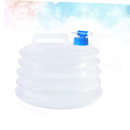 ABOOFAN collapsible water emergency water storage water jugs for storage 5 gallon 5L Bucket Outdoor Bucket fold container white re-usable