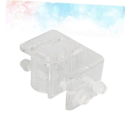BESPORTBLE 2pcs Acrylic Aquarium Pipe Holder Water Clip for Fish Tank Easy to Install Fixed Clamp Space-Saving Design Prevents Slipping and Falling