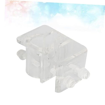 BESPORTBLE 2pcs Acrylic Aquarium Pipe Holder Water Clip for Fish Tank Easy to Install Fixed Clamp Space-Saving Design Prevents Slipping and Falling