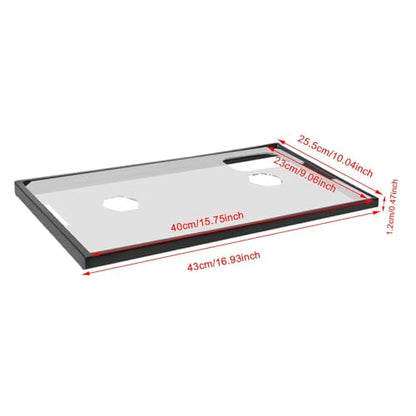 HouseVibe Acrylic Aquarium Tank Lid Cover with Frame Clear Anti Jump Top Cover for 43cm Tank 16.93x10.04x0.47inch- for 43 43cmx25.5cmx1.2cm - color: For 43 43cmx25.5cmx1.