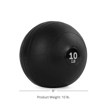 Titan Fitness Rubber Slam Ball, Dead Weight Ball Absorbs Impact, Minimal Bounce, Textured Surface for Strength and Conditioning, Cardio Workouts, Full Body Workout - style: 4.5kg(10파운드)
