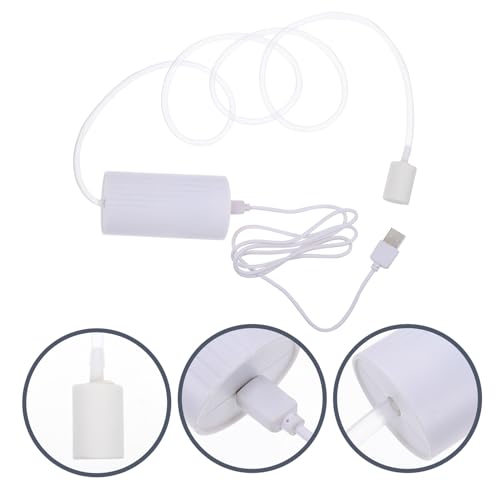 DOITOOL Mini USB Oxygen Pump for Aquarium Tank, Silent Portable Air Aerator Pump with White Case, Small Oxygen Tank Accessory for Home and Outdoor Fishing