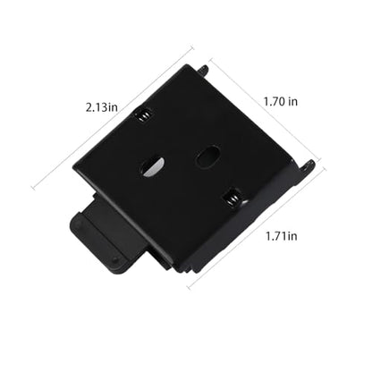 4 PCS Mountings Brackets Universal Roller Shade Hardware Roller Shade Brackets Outside Mount Blinds Aluminum Cordless Bracket for Indoor/Outdoor Roller Blind Replacement Accessory (2, Black)