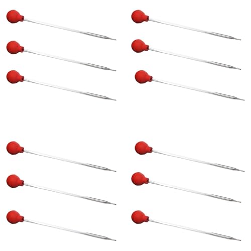 Dropping Pipette 8 Inch with Bulb, 12 Pack