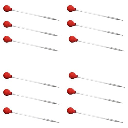 Dropping Pipette 8 Inch with Bulb, 12 Pack