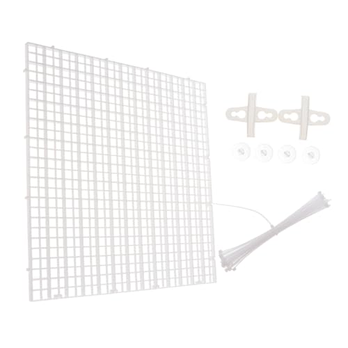 Happyyami 1 Set Fish Tank Screen Panel Tool Fish Tank Separator Grid Isolate Board Divider Plastic Trays Aquarium Panel Decor Fish Tank Isolate Board Filter PVC White Lip Gloss