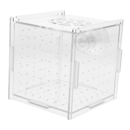 VANZACK Aquarium Fish Breeding Box Acrylic Isolation Tank for Fish and Shrimp Dual-Purpose Incubator with Cups Compact Design for Betta Acclimation and Separation