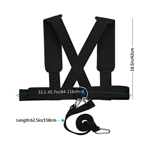 Sled Harness Tire Pulling Speed Resistance Power Belt Adjustable Weight Trainer with Pull Strap Sports Pull Rope, ordinary