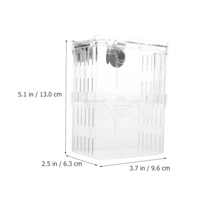 Fish Breeding Tanks Fish Tank Box 2Pcs Breeding Box Plastic Boxes Aquarium Acclimation Hatchery Incubator for Shrimp Clown Guppy