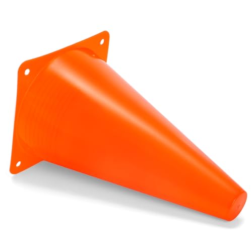Bekith 30 Pack 9 inch Plastic Traffic Cones, Orange Soccer Traning Cones Plastic Agility Sports Cones, Indoor/Outdoor Use